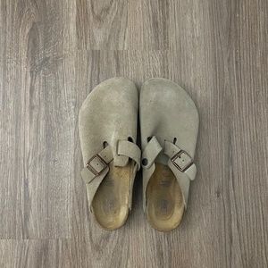 Birkenstock Boston Suede Leather Taupe